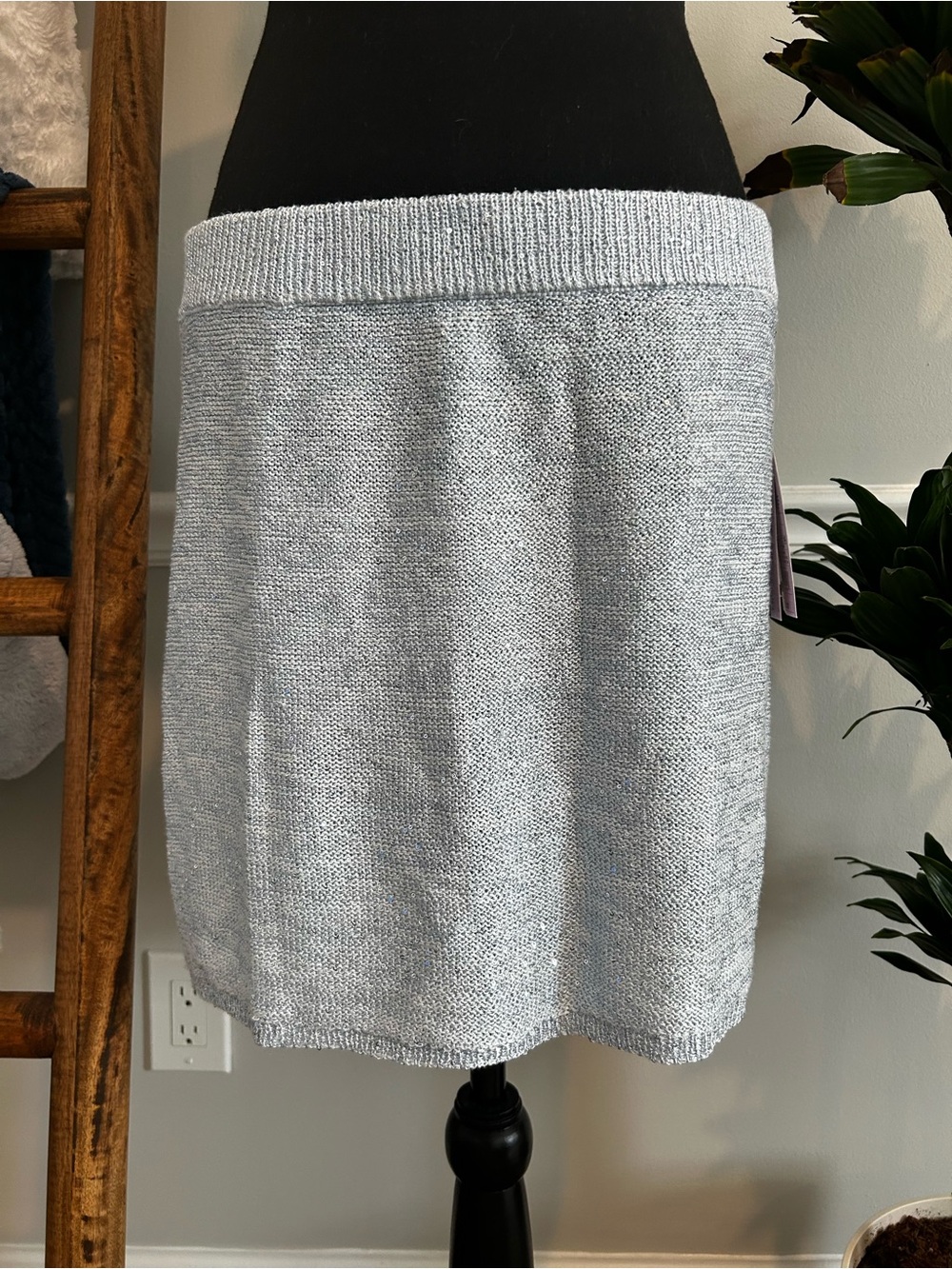 wild fable light aqua Knit Mini Skirt size M